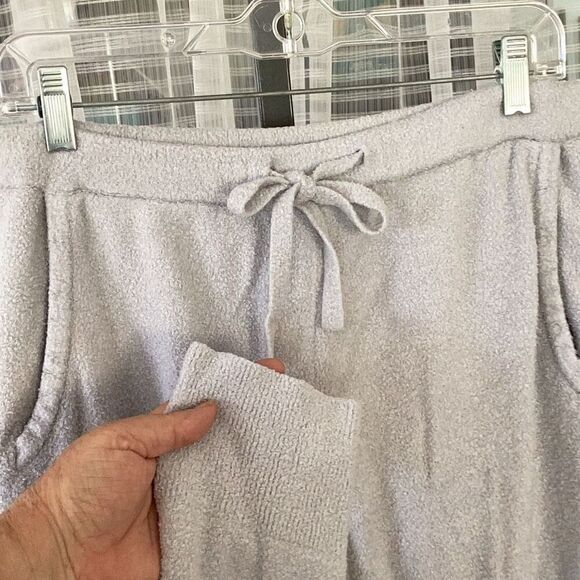 Barefoot Dreams CozyChic Lite Jogger Sleep Pants Women’s Small Light Gray - Picture 6 of 8